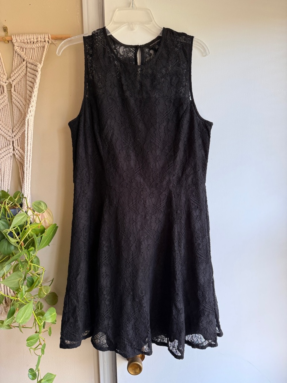 Banana Republic Black Lace Sleeveless Dress